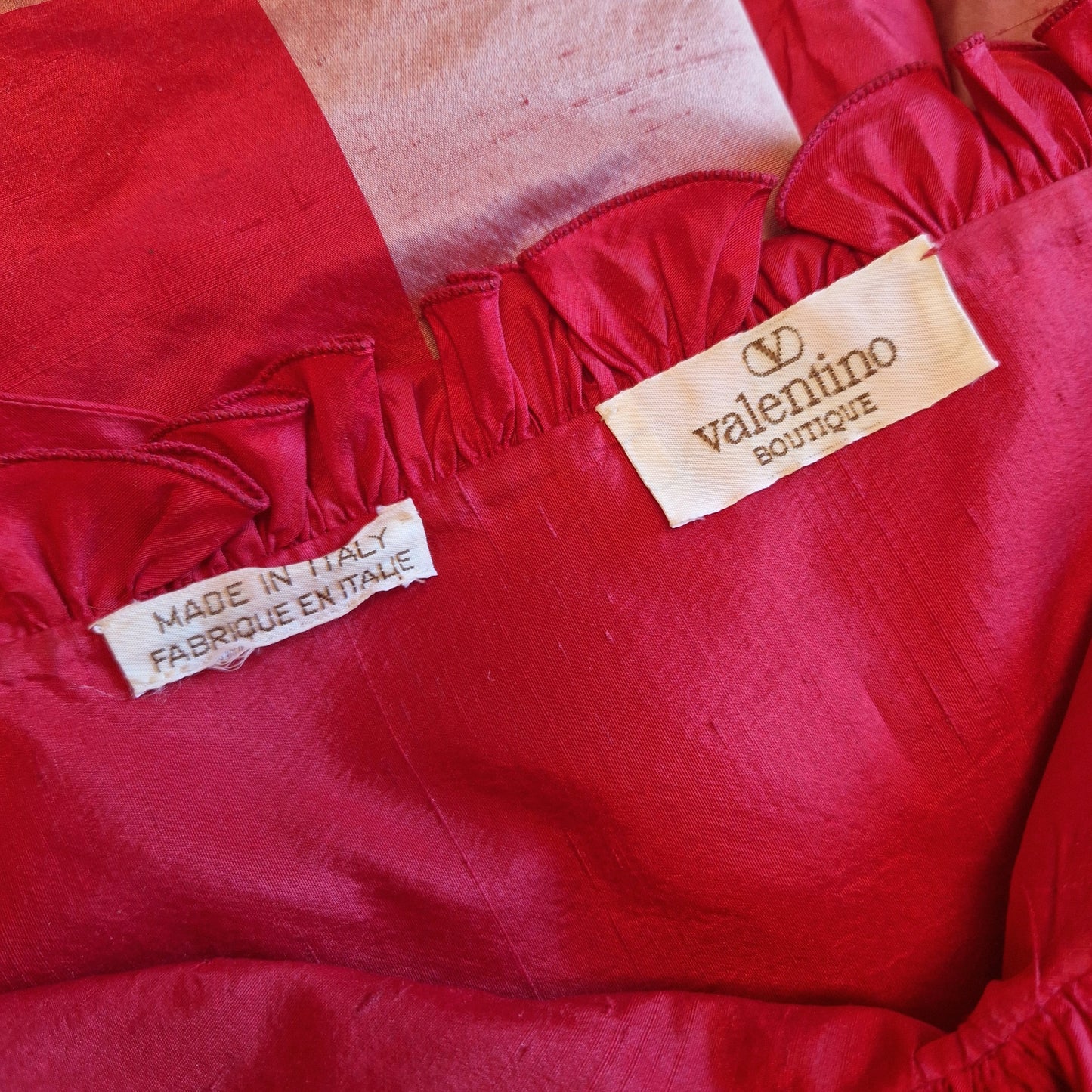 Abito Valentino boutique seta rosso