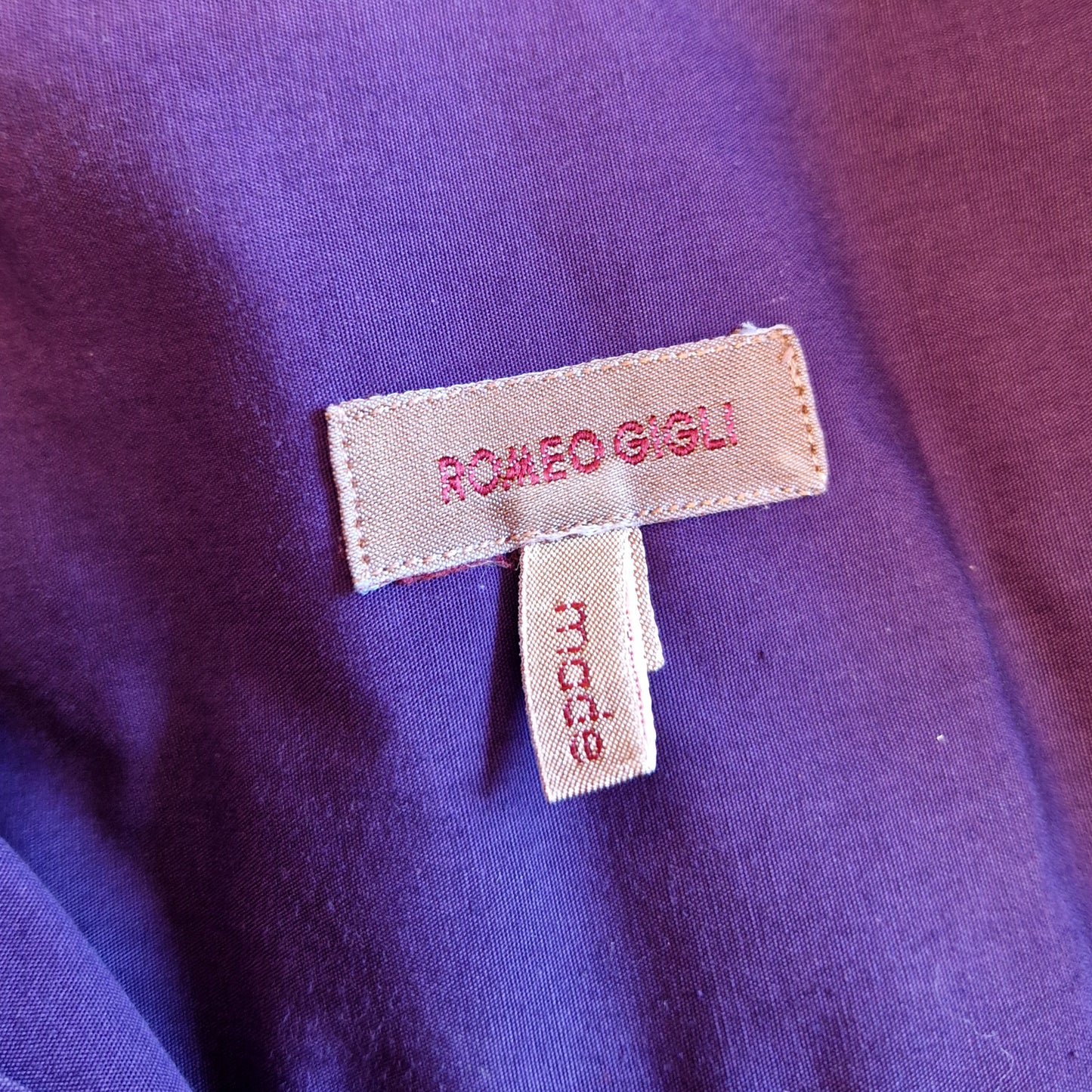 Camicia Romeo Gigli viola 1991