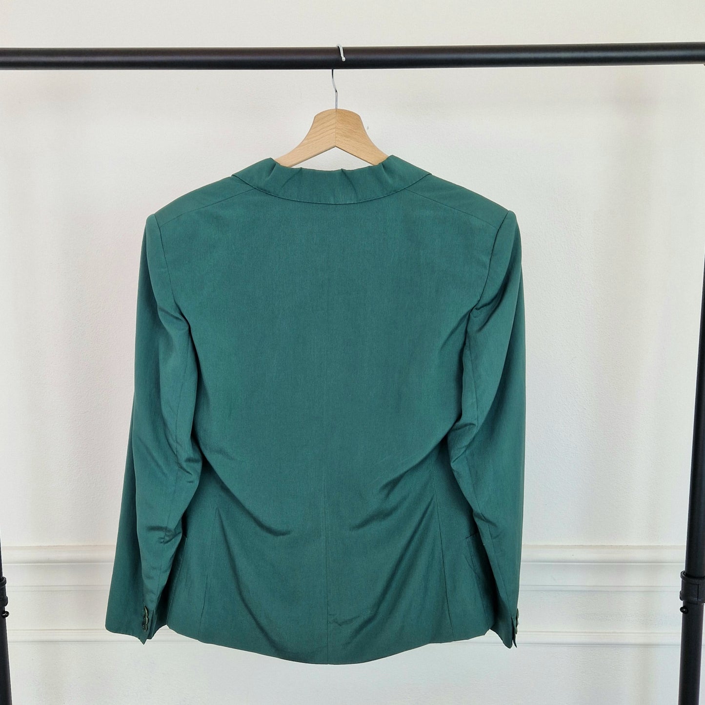 Giacca Max Mara verde pura seta