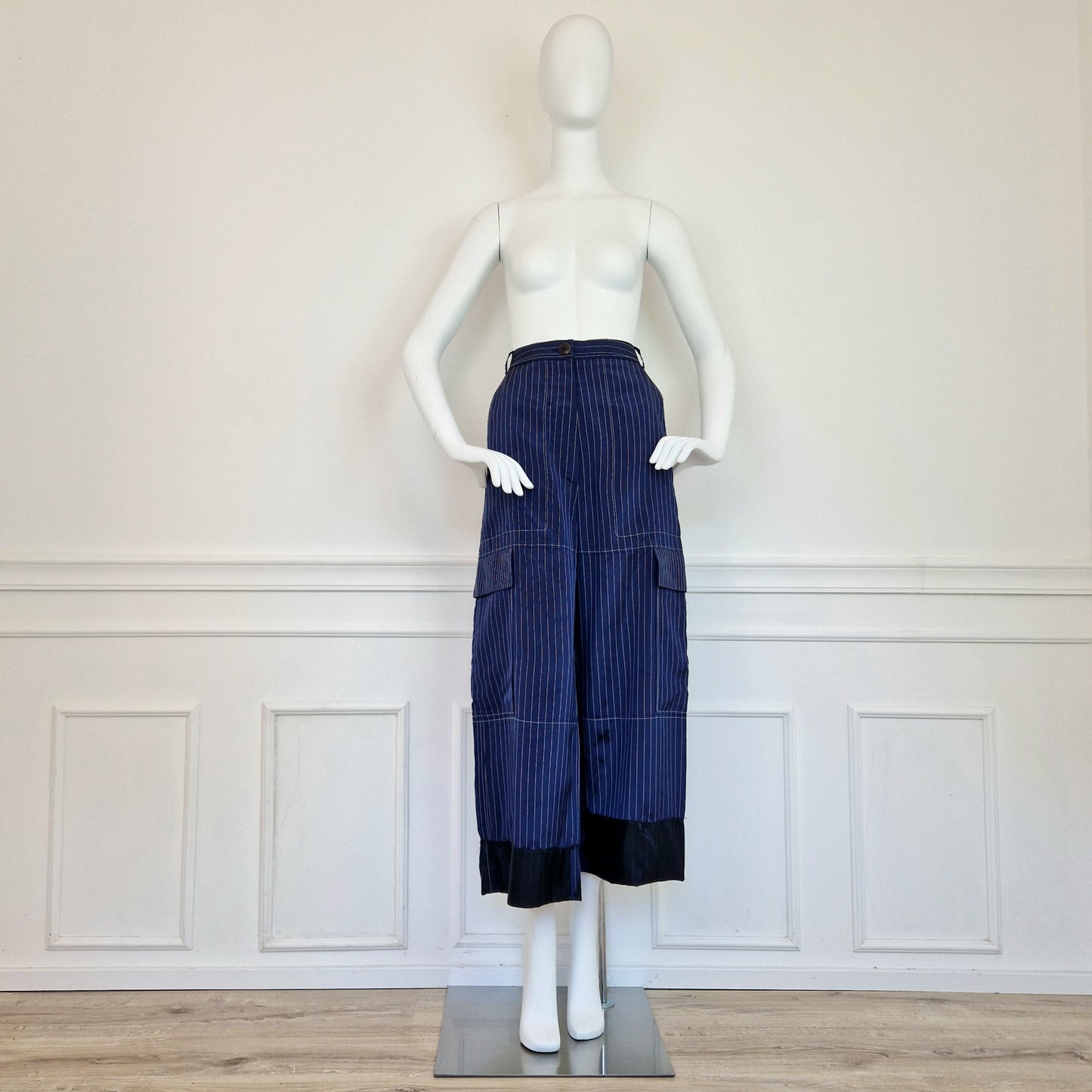 Pantaloni Sonia Rykiel blu righe