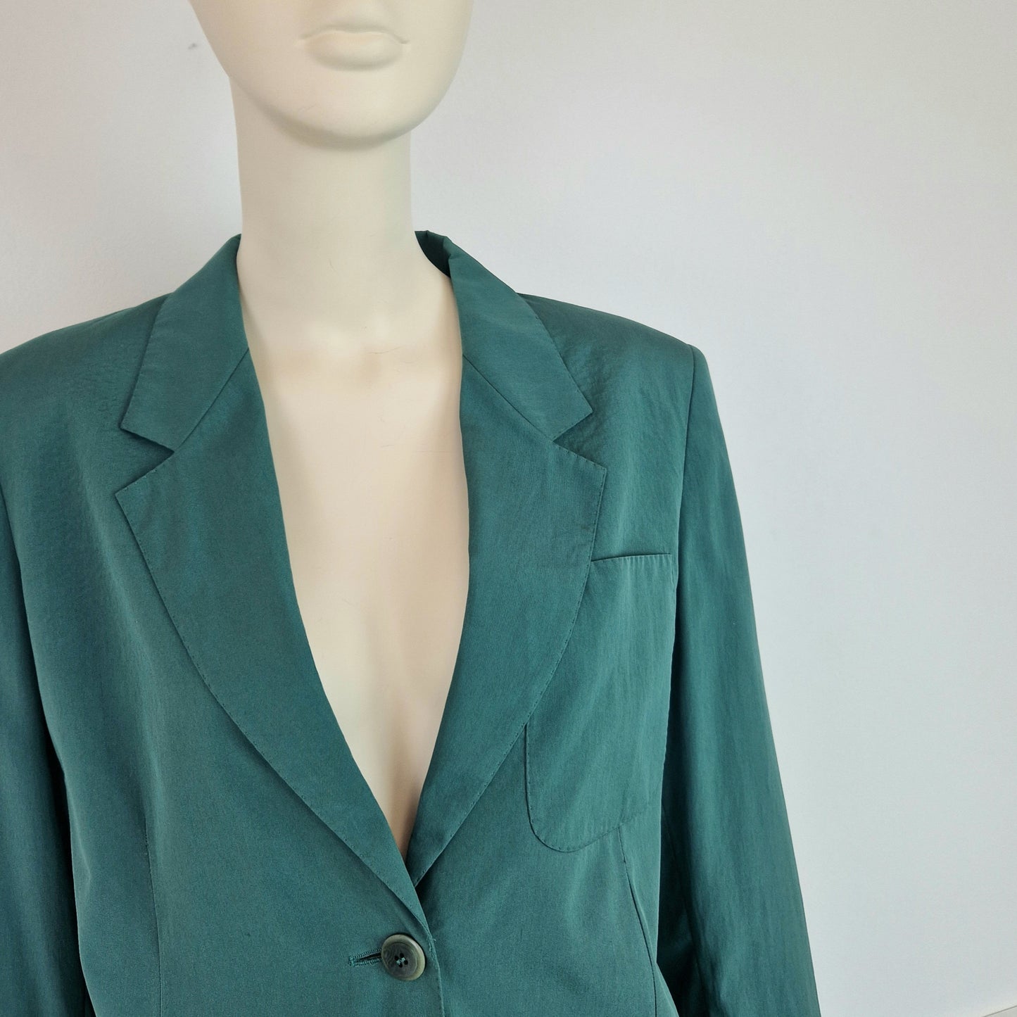 Giacca Max Mara verde pura seta