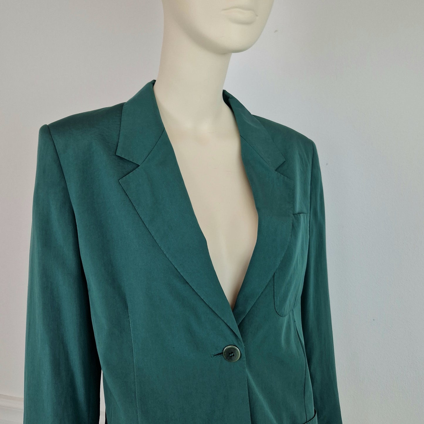 Giacca Max Mara verde pura seta