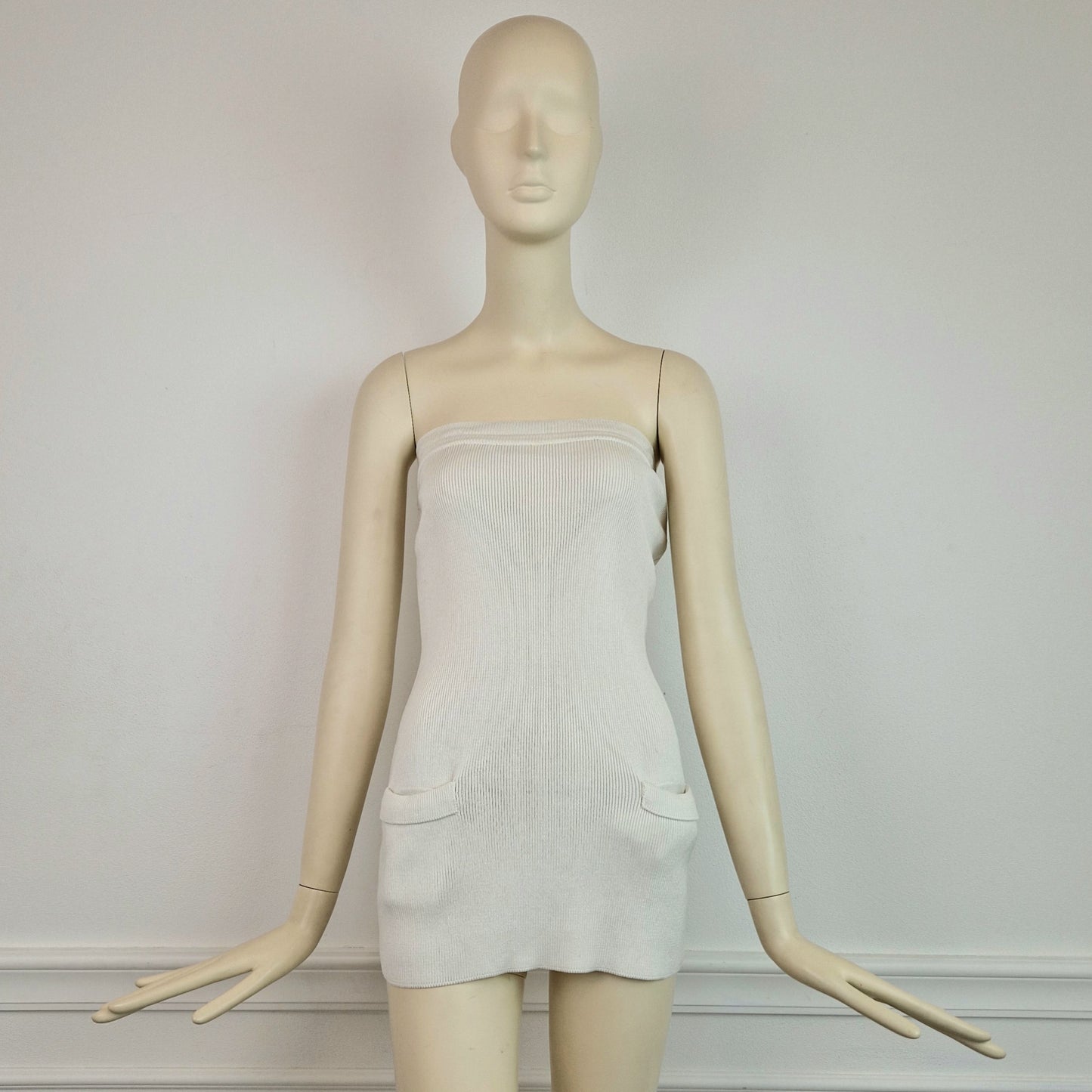 Top Jil Sander fascia bianco