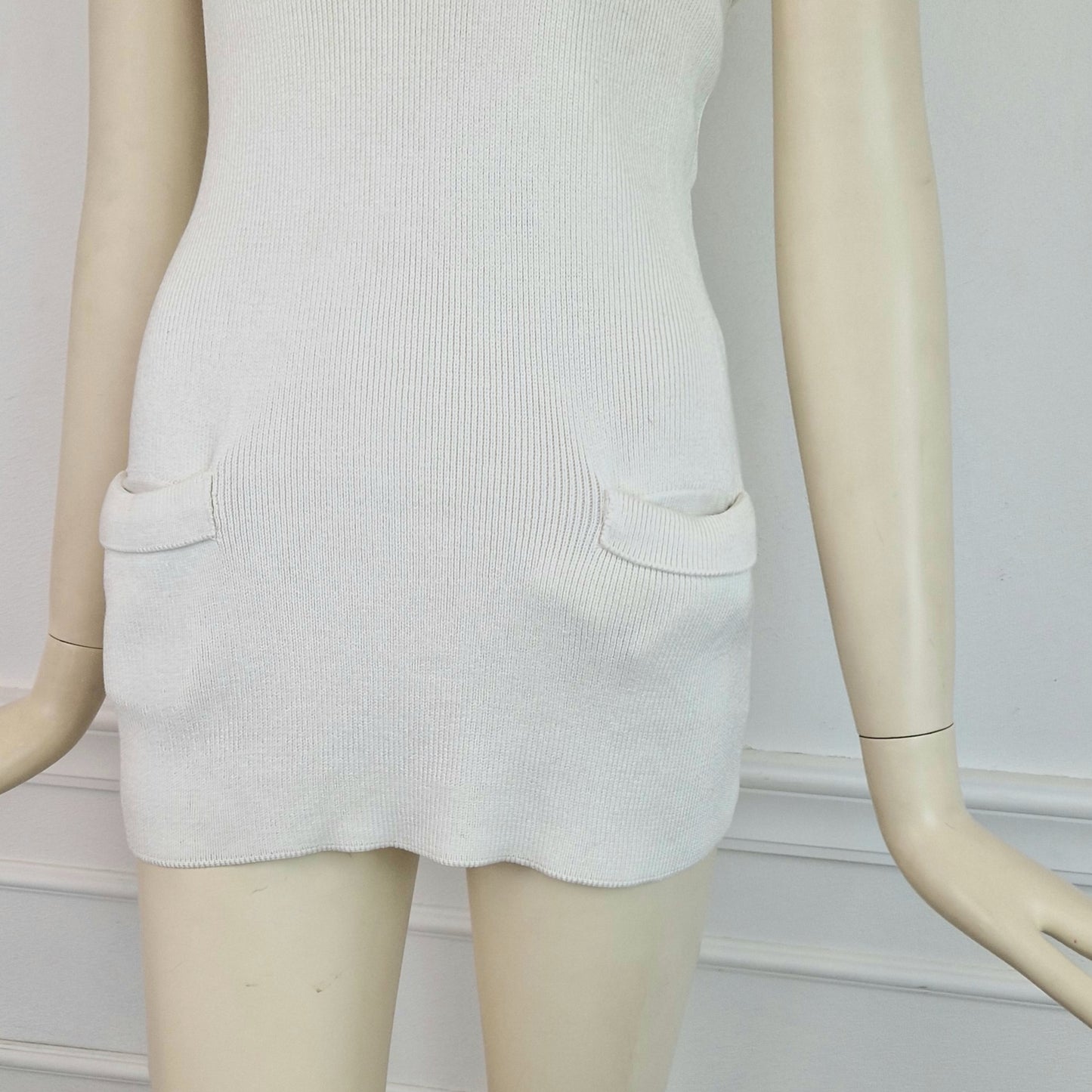 Top Jil Sander fascia bianco