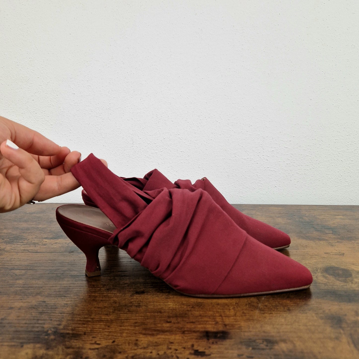 Scarpe Romeo Gigli slingback bordeaux