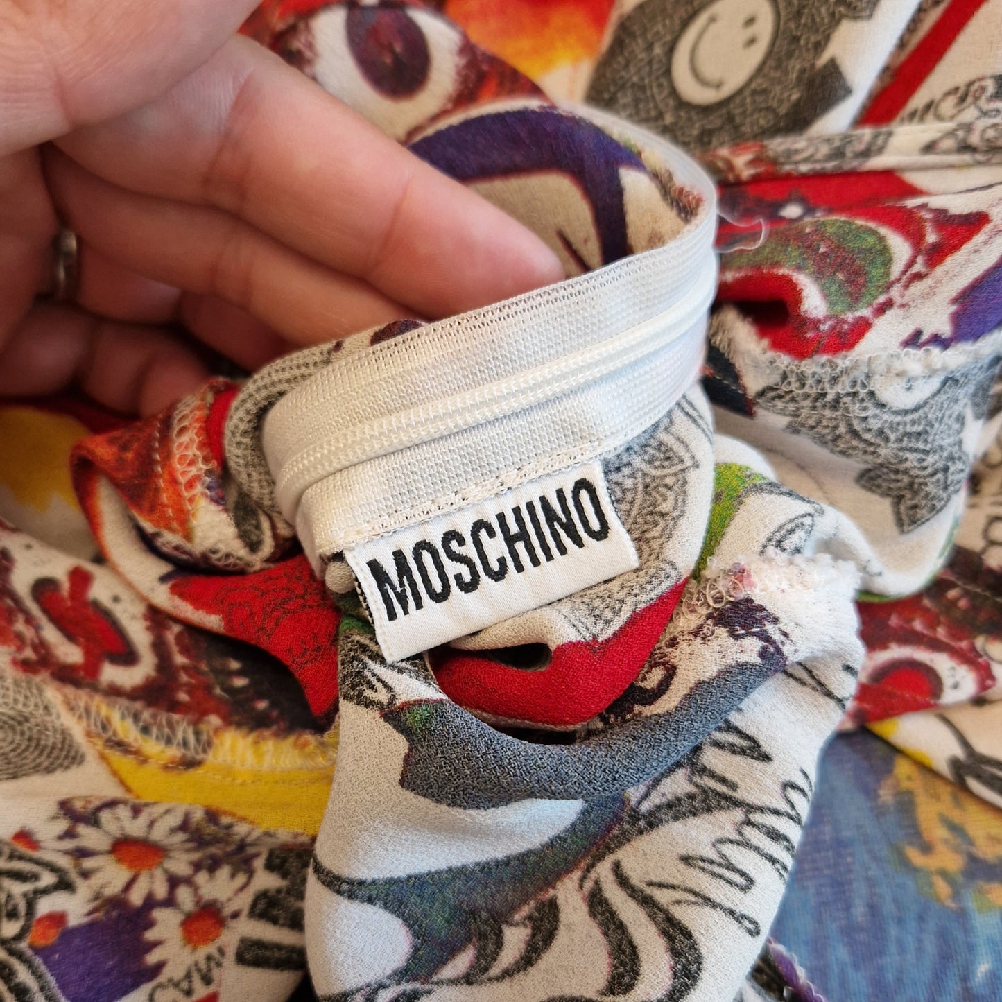 Abito Moschino vintage "Mi sfinisci!"