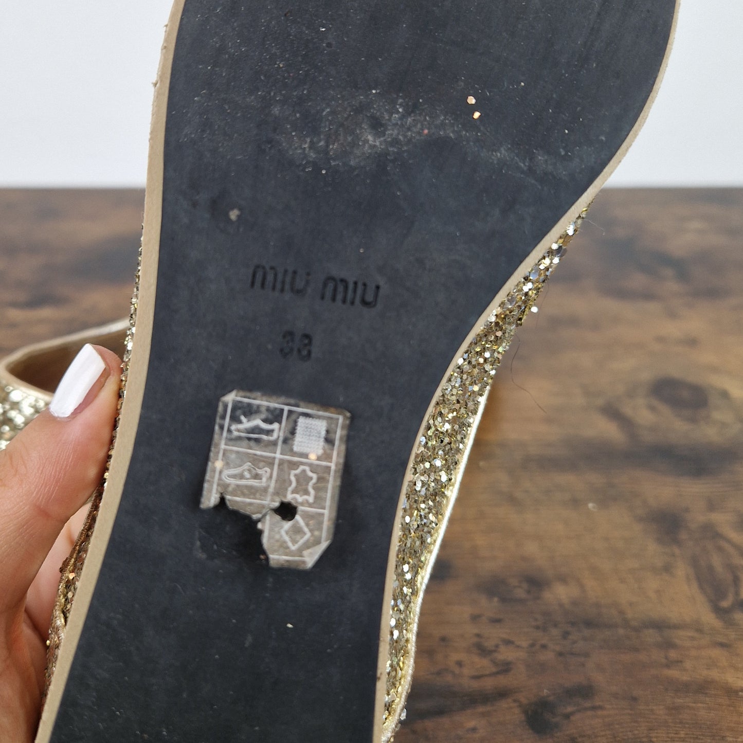 Scarpe Miu Miu glitter