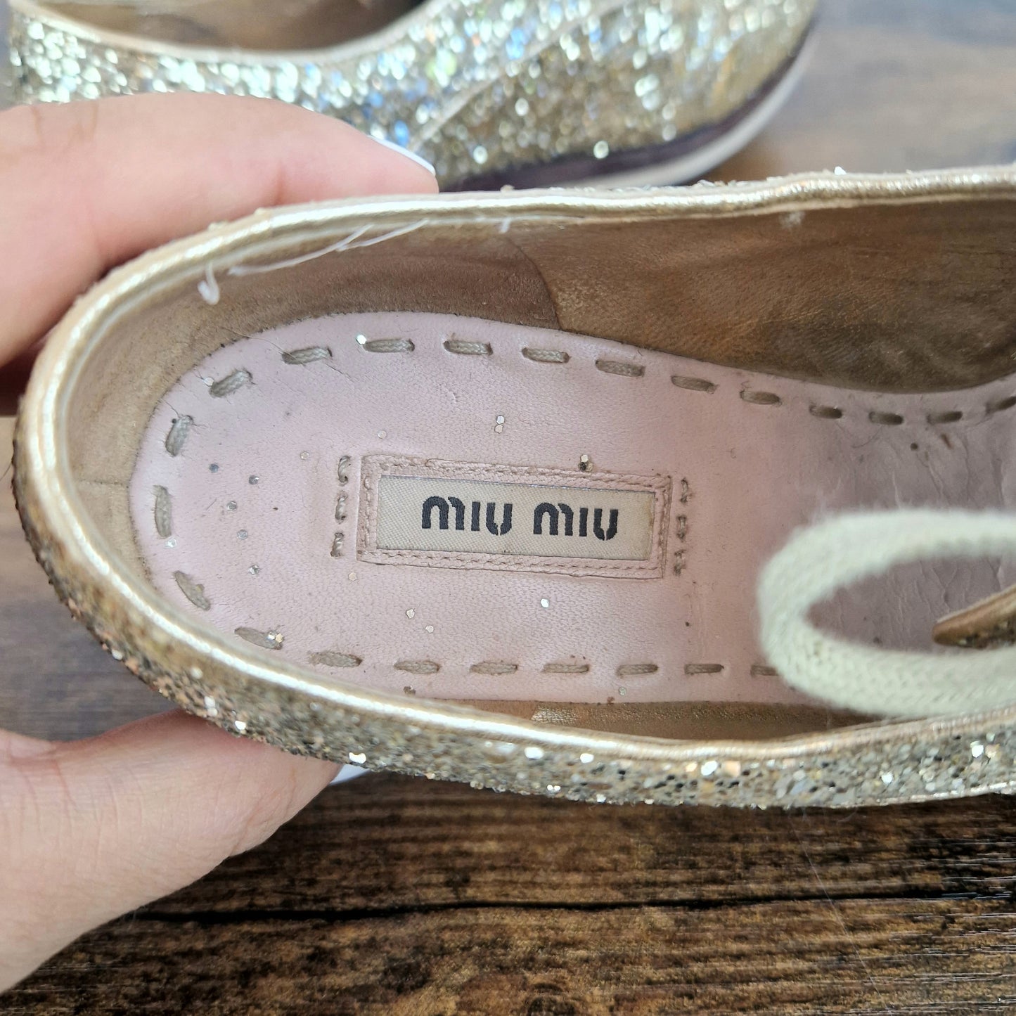 Scarpe Miu Miu glitter