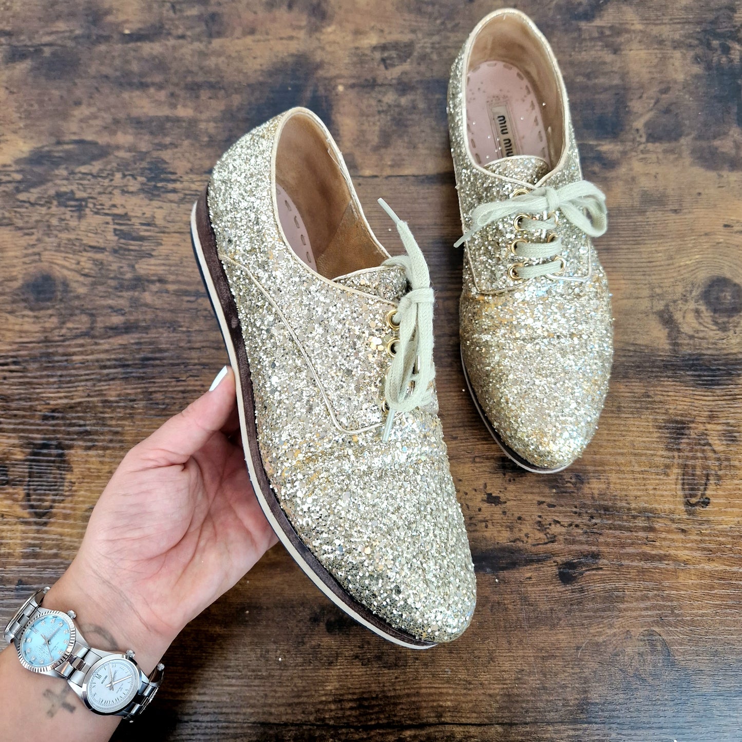 Scarpe Miu Miu glitter