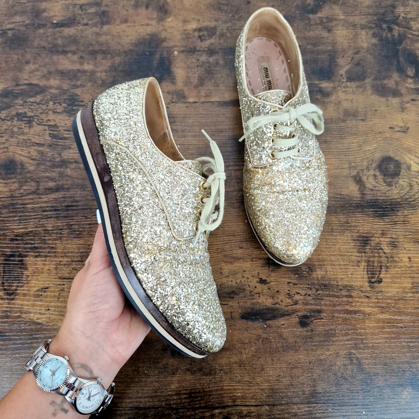 Scarpe Miu Miu glitter