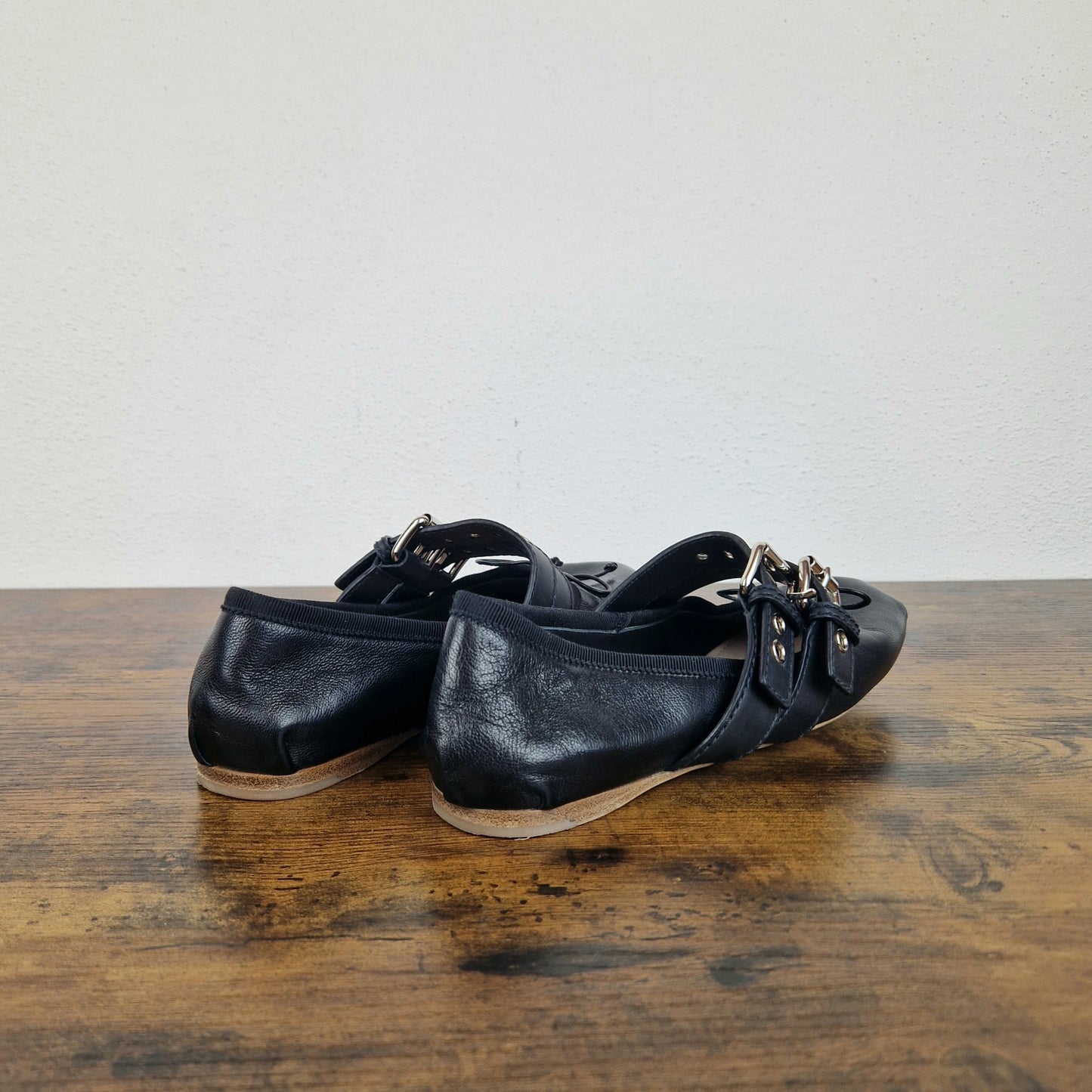 Ballerine Miu Miu pelle nera nr.37