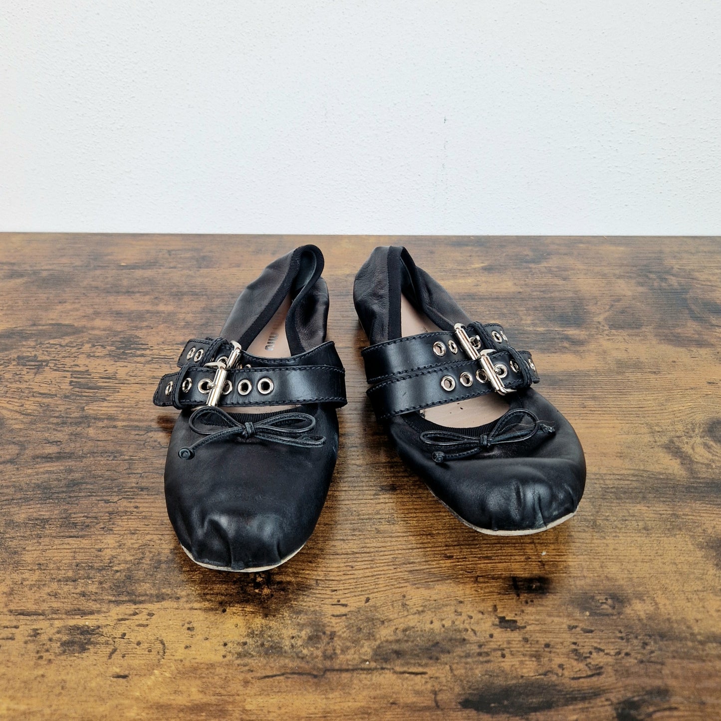 Ballerine Miu Miu pelle nera nr.38