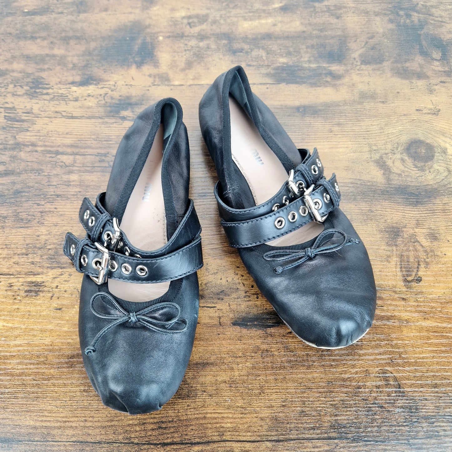 Ballerine Miu Miu pelle nera nr.38