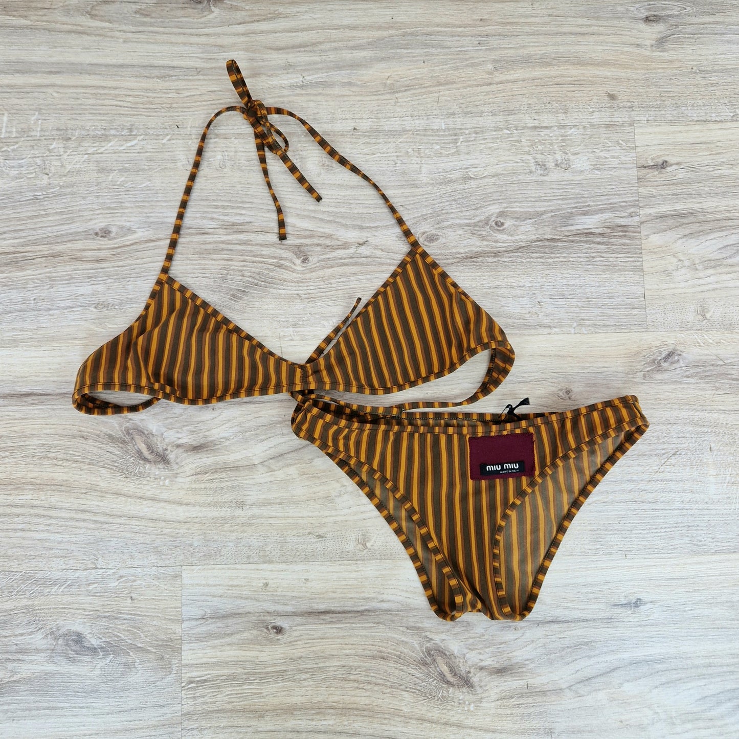 Bikini Miu Miu righe