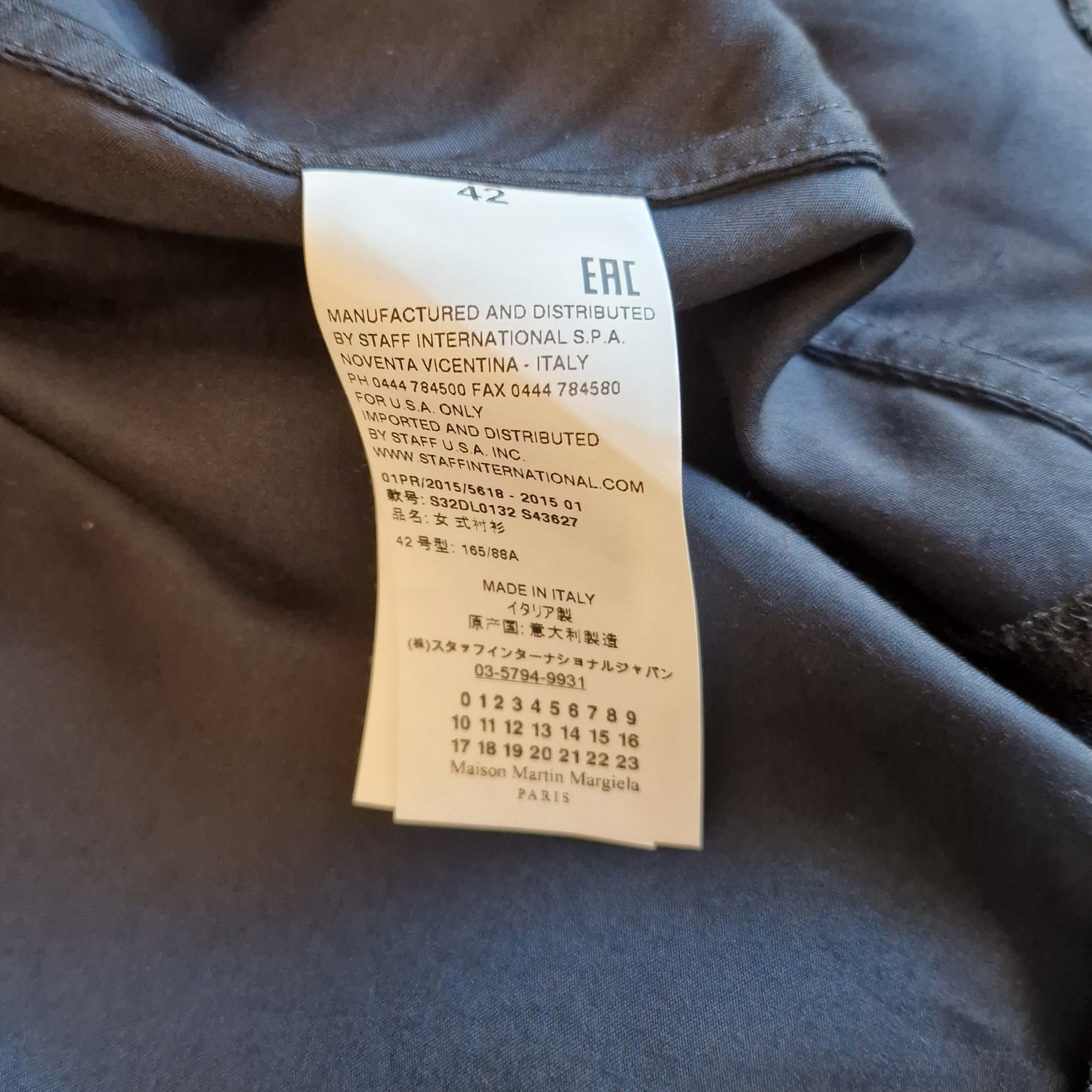 Camicia MM6 Maison Margiela pizzo nero