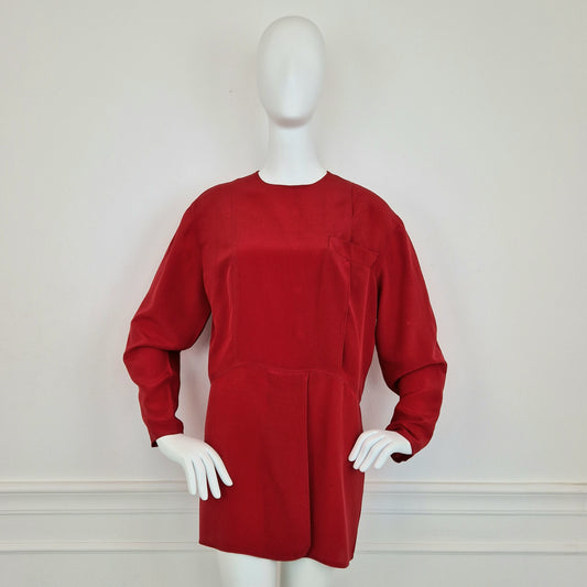 Blusa Gianfranco Ferre' seta rossa