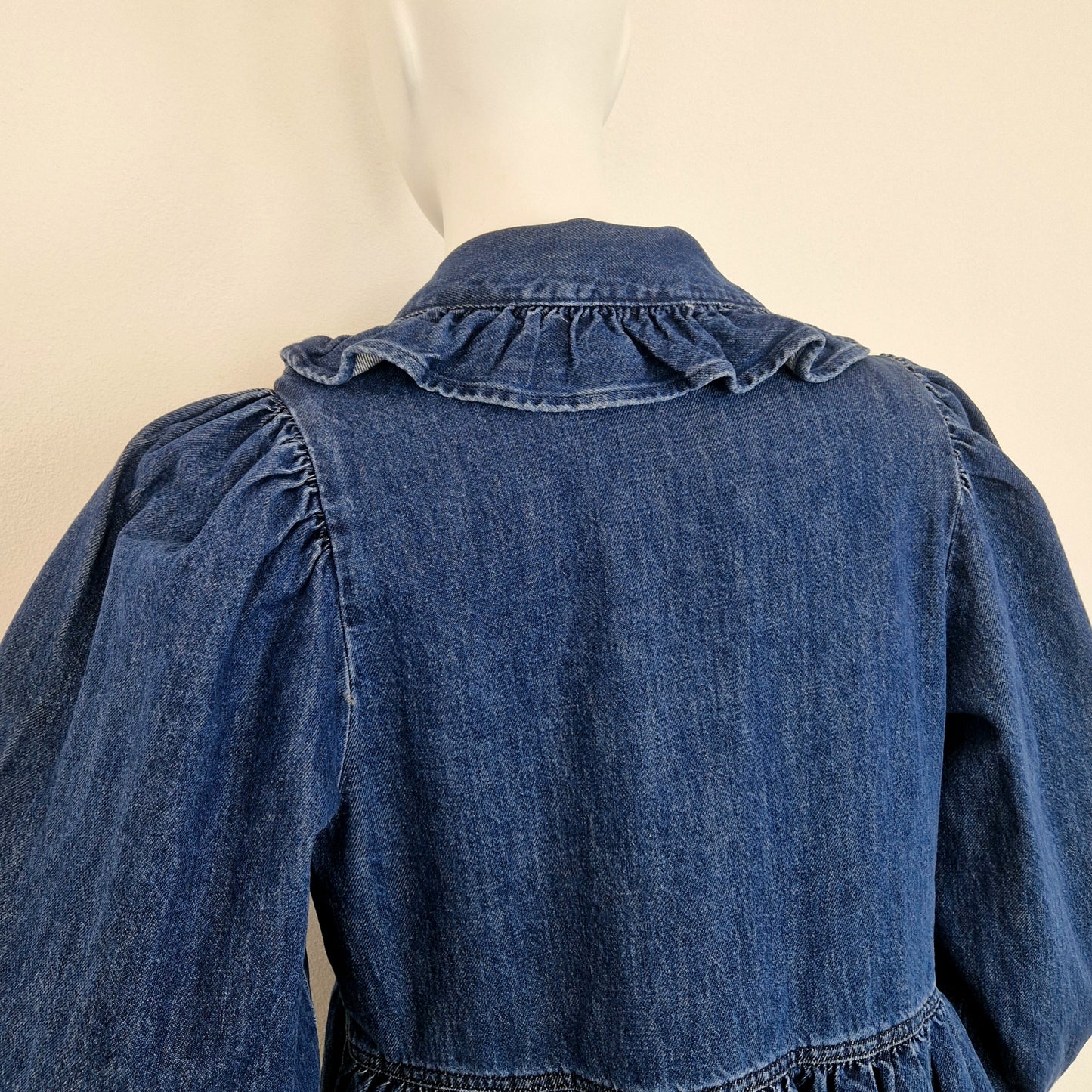 Abito Levi's denim maxi colletto