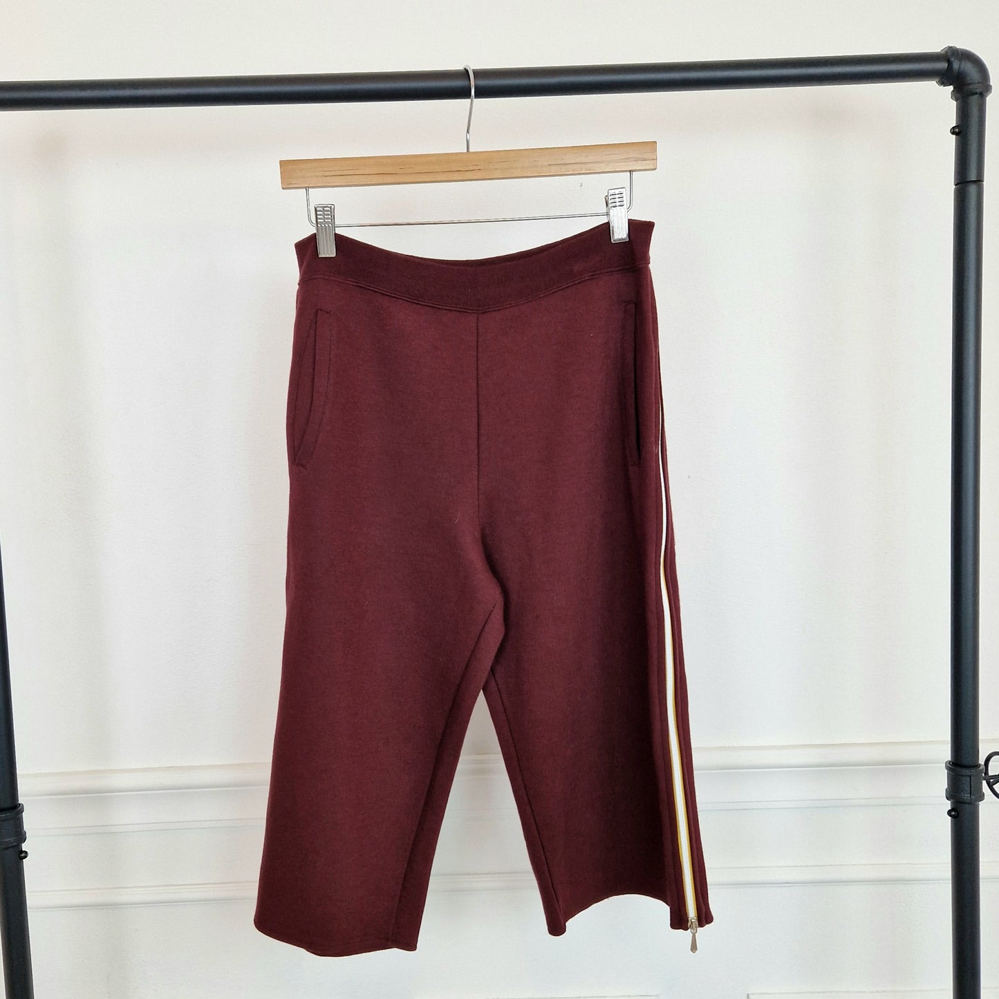 Pantaloni Miu Miu felpa bordeaux