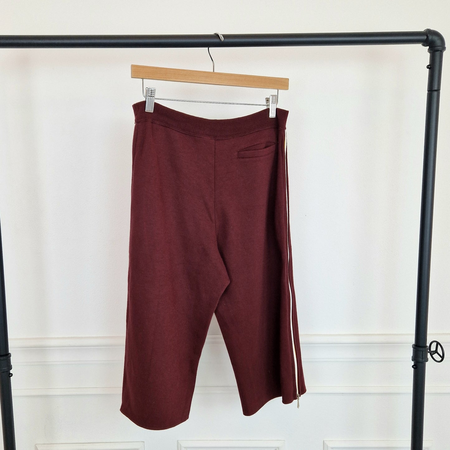 Pantaloni Miu Miu felpa bordeaux