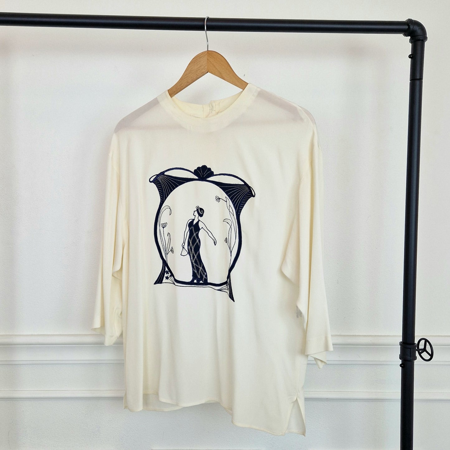 Blusa vintage Art Nouveau