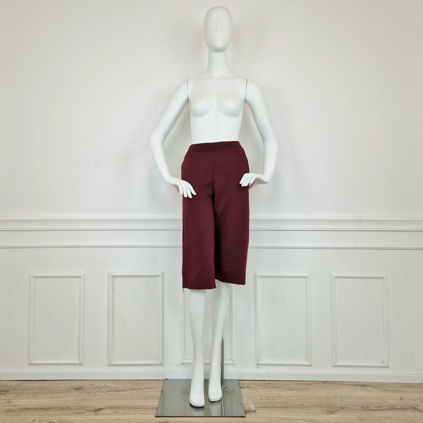 Pantaloni Miu Miu felpa bordeaux