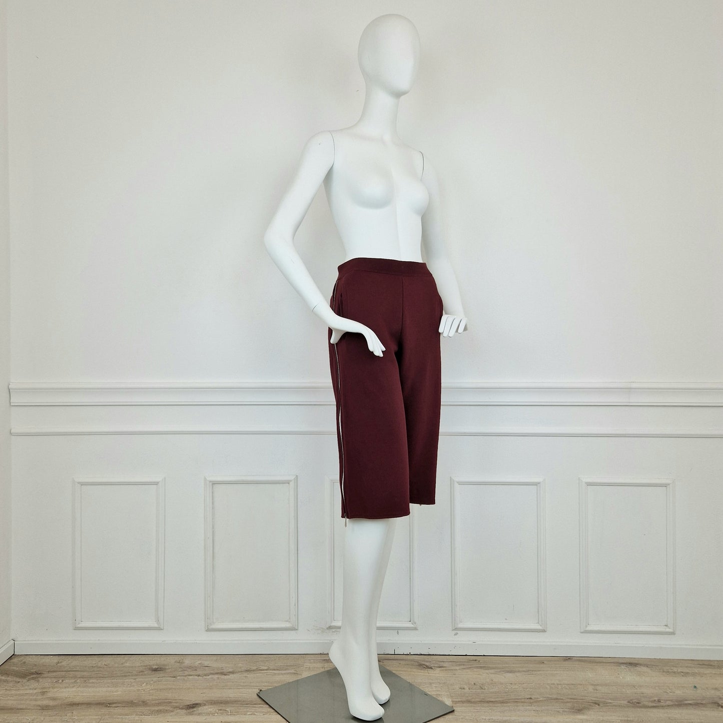 Pantaloni Miu Miu felpa bordeaux