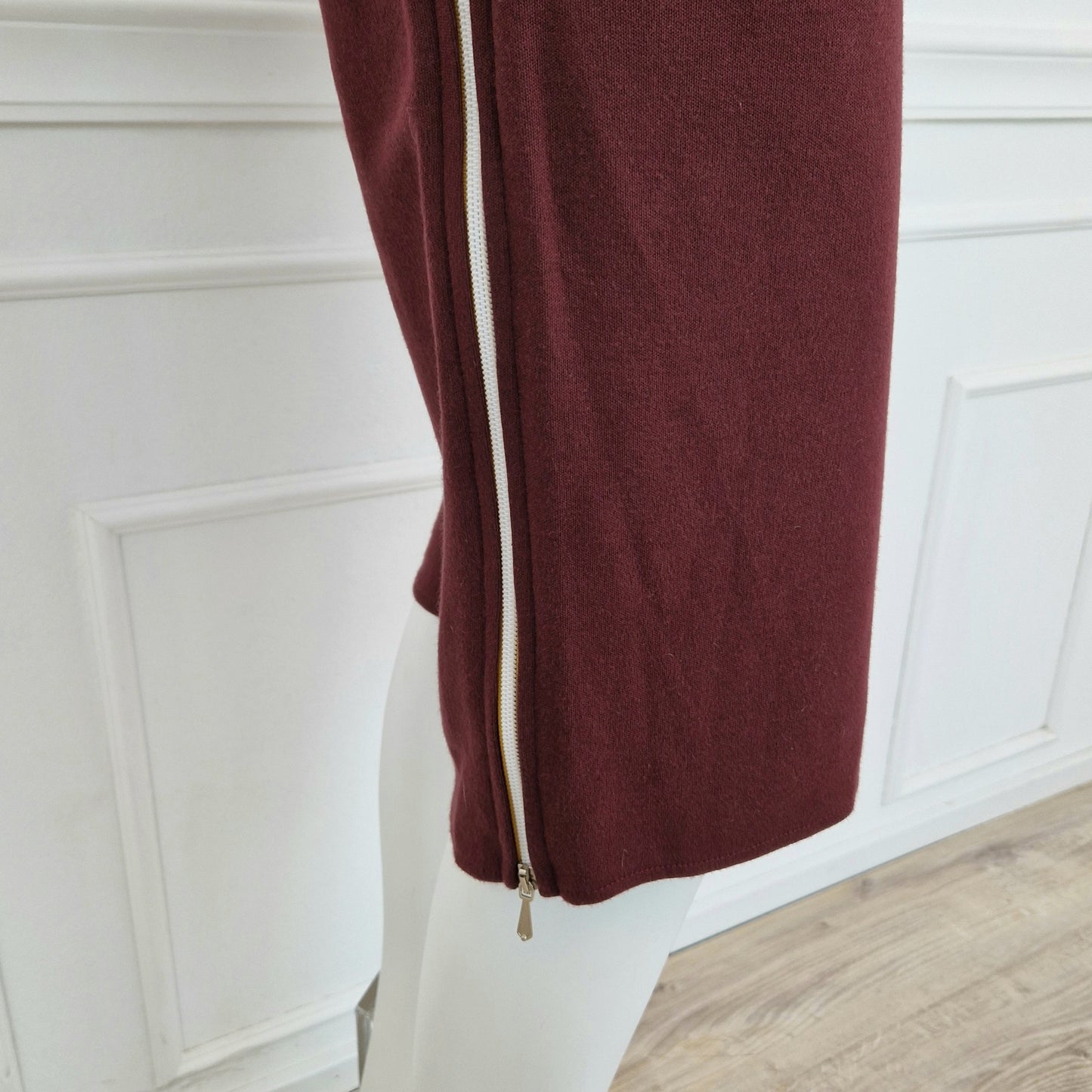 Pantaloni Miu Miu felpa bordeaux