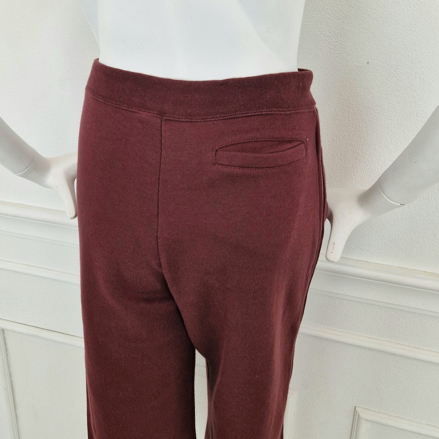 Pantaloni Miu Miu felpa bordeaux