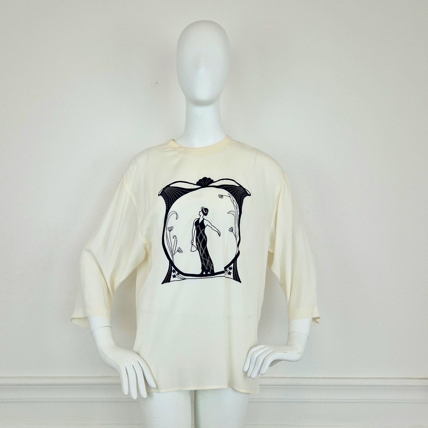 Blusa vintage Art Nouveau