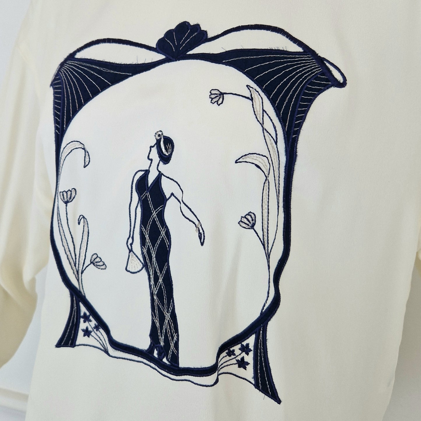 Blusa vintage Art Nouveau