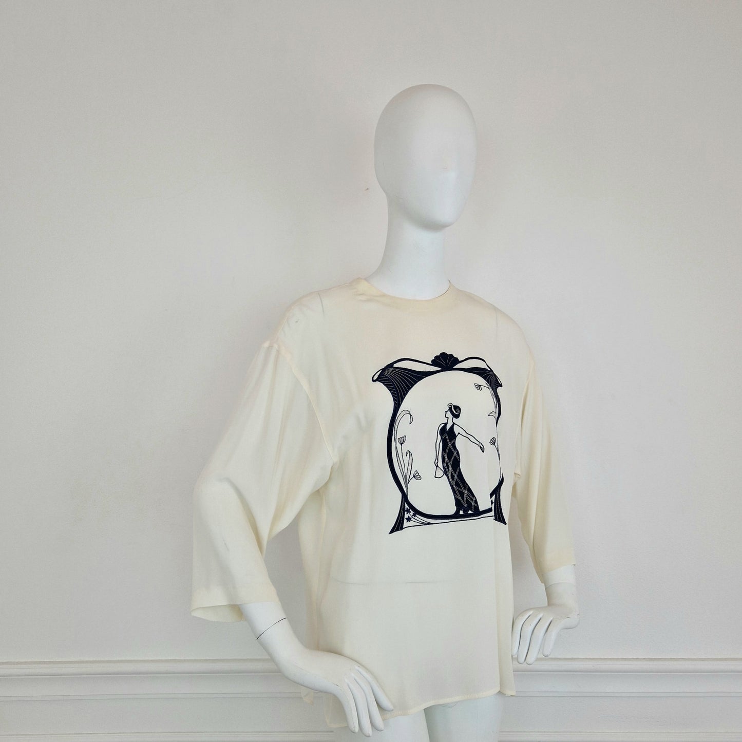 Blusa vintage Art Nouveau