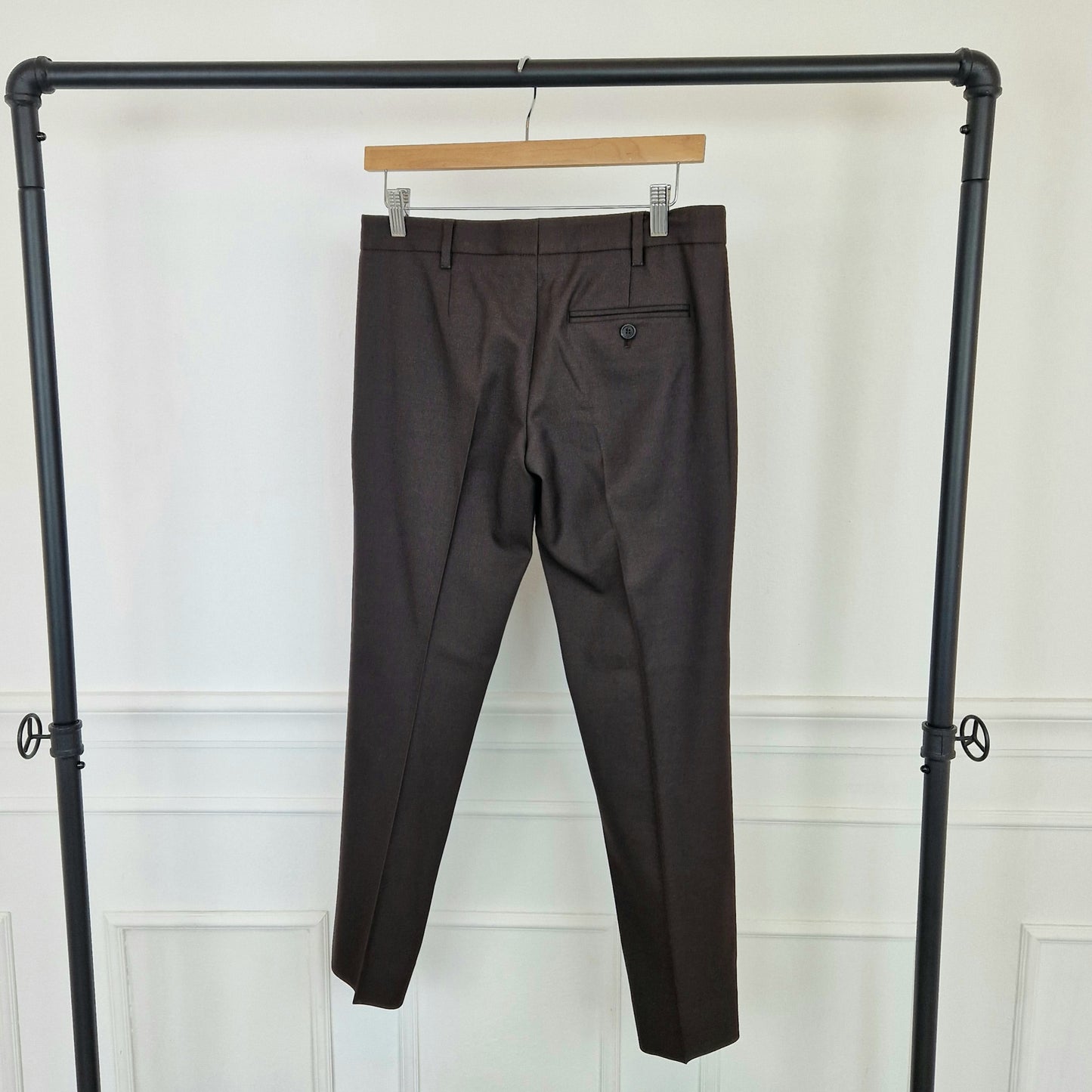 Pantaloni Miu Miu lana marroni