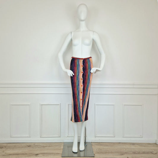 Gonna Missoni anni '80 righe