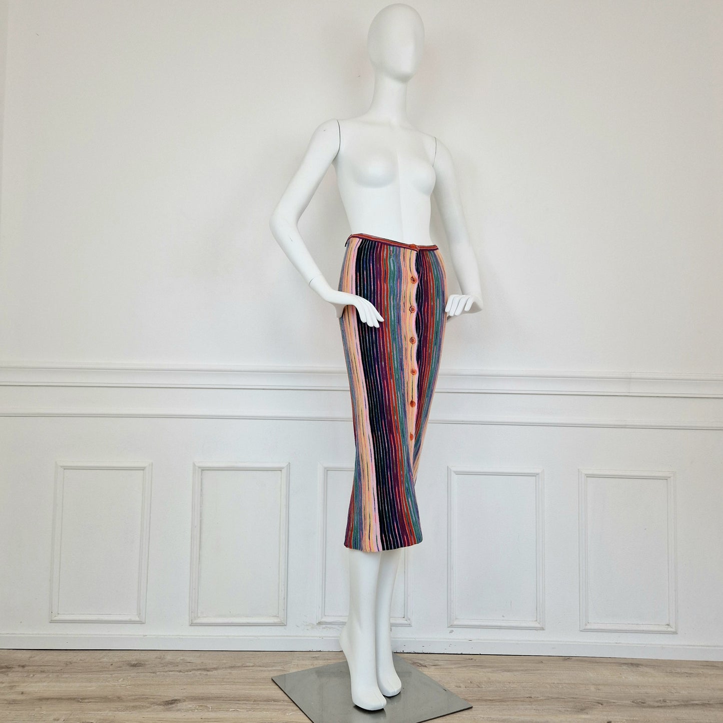 Gonna Missoni anni '80 righe