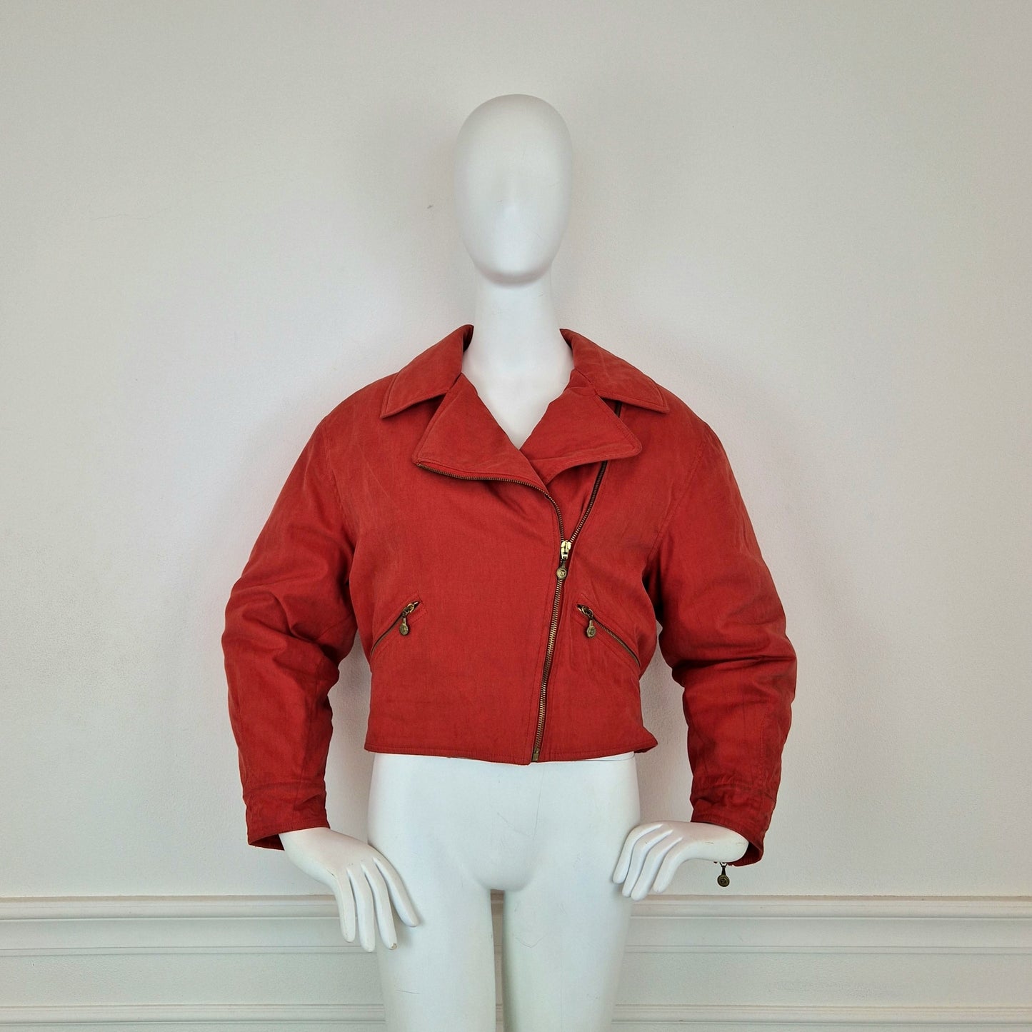 Bomber Versace Sport cotone rosso