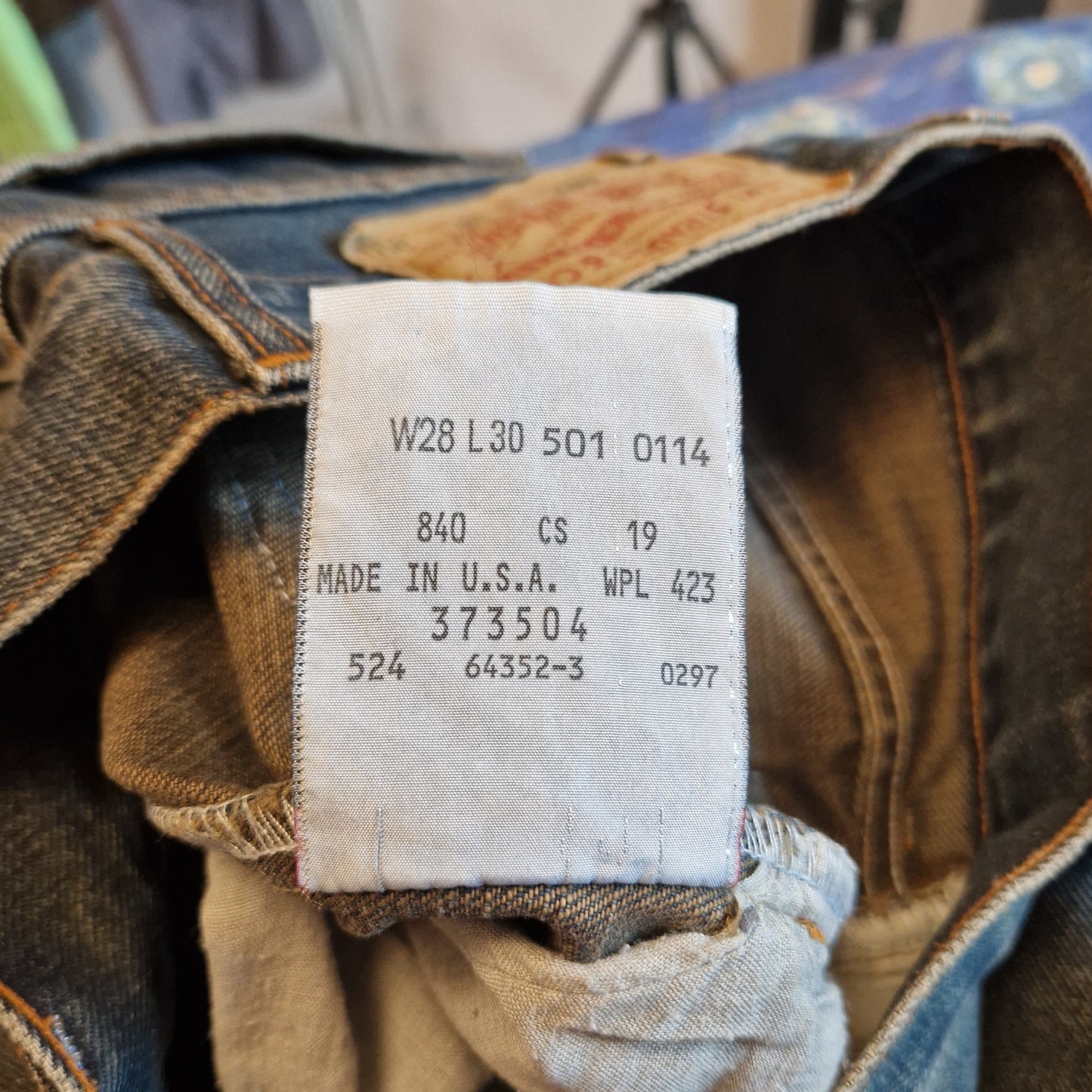 Levi's 501 w28 made in Usa