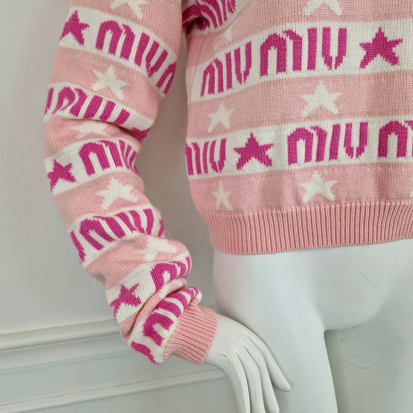 Maglione Miu Miu rosa