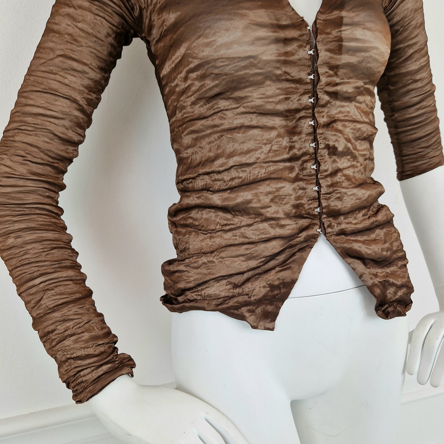 Camicia Romeo Gigli bronzo gancini