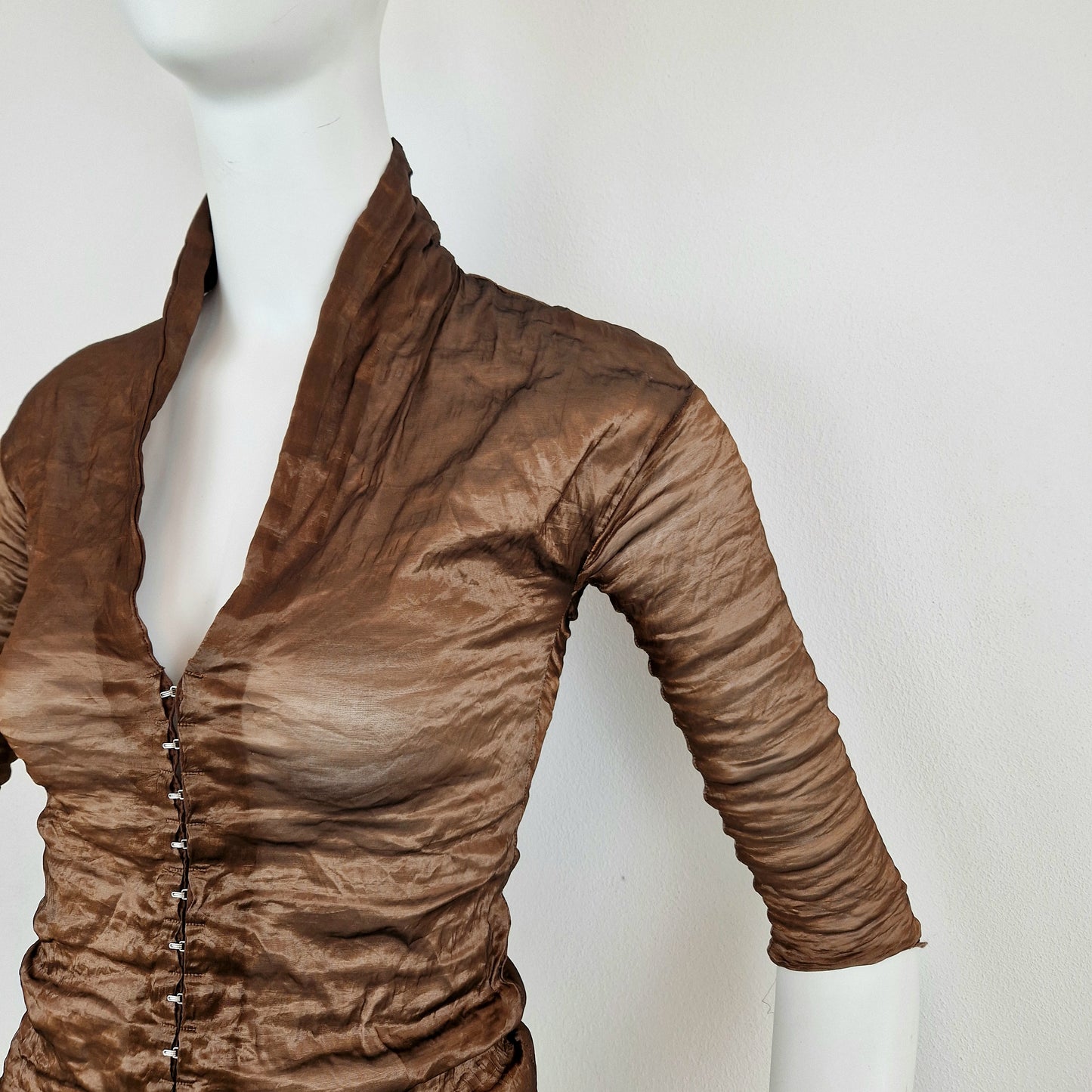 Camicia Romeo Gigli bronzo gancini