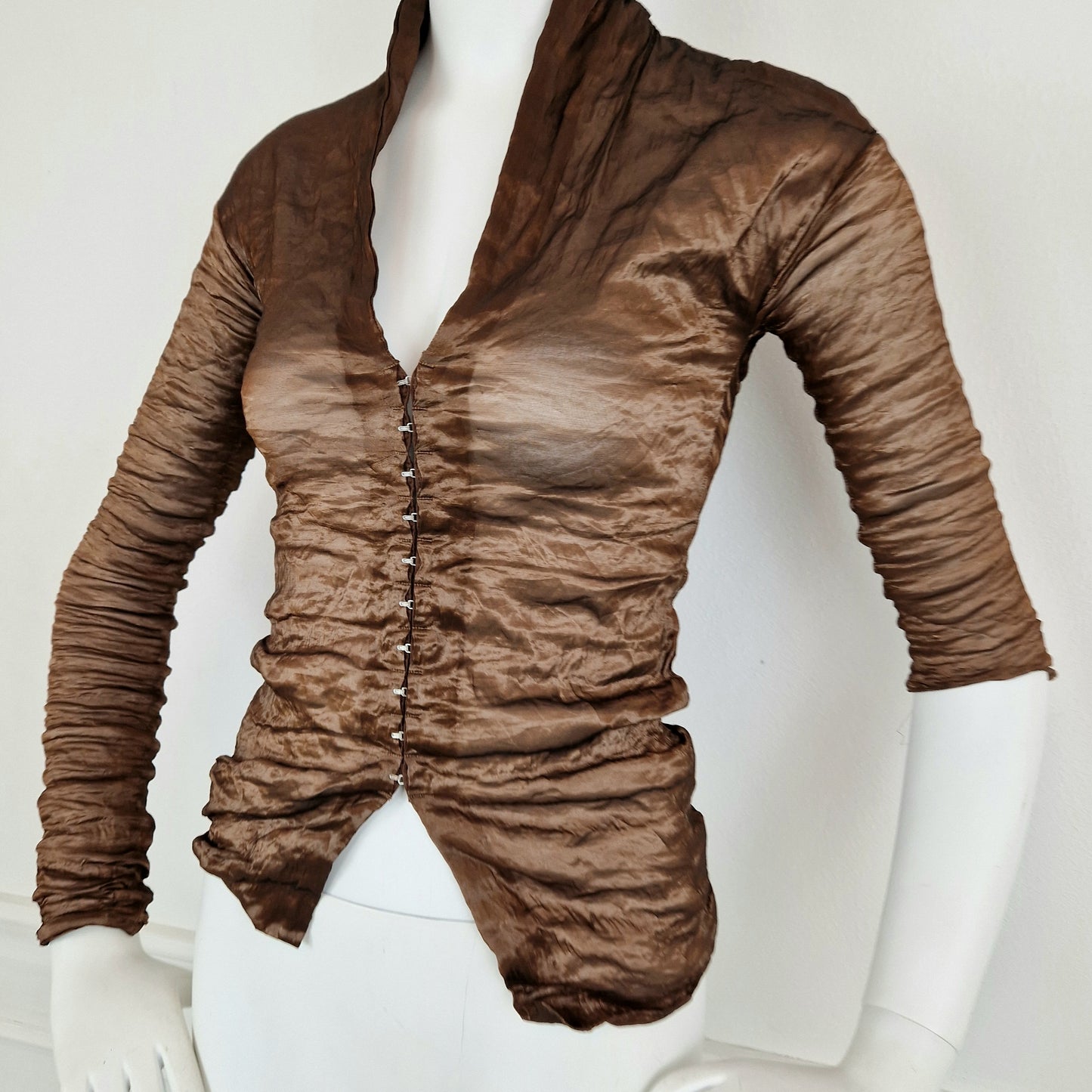 Camicia Romeo Gigli bronzo gancini