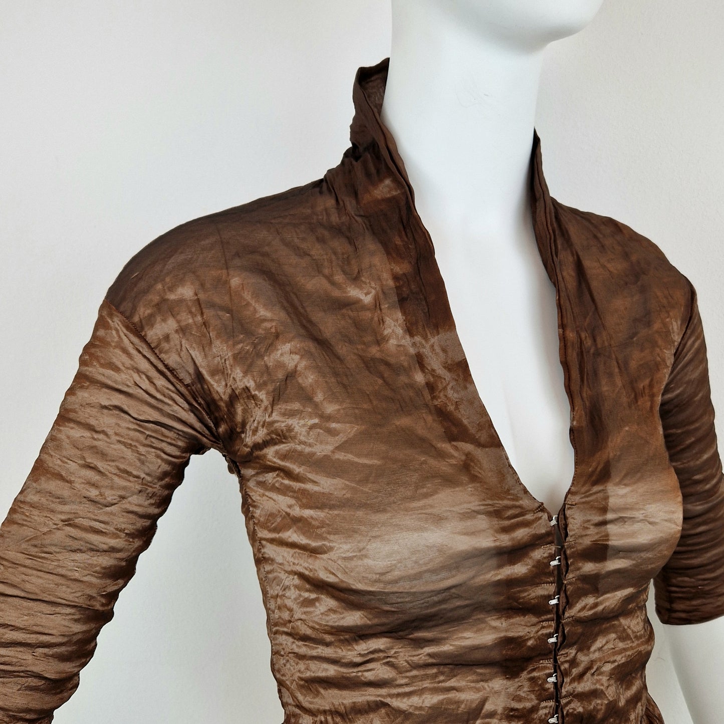 Camicia Romeo Gigli bronzo gancini