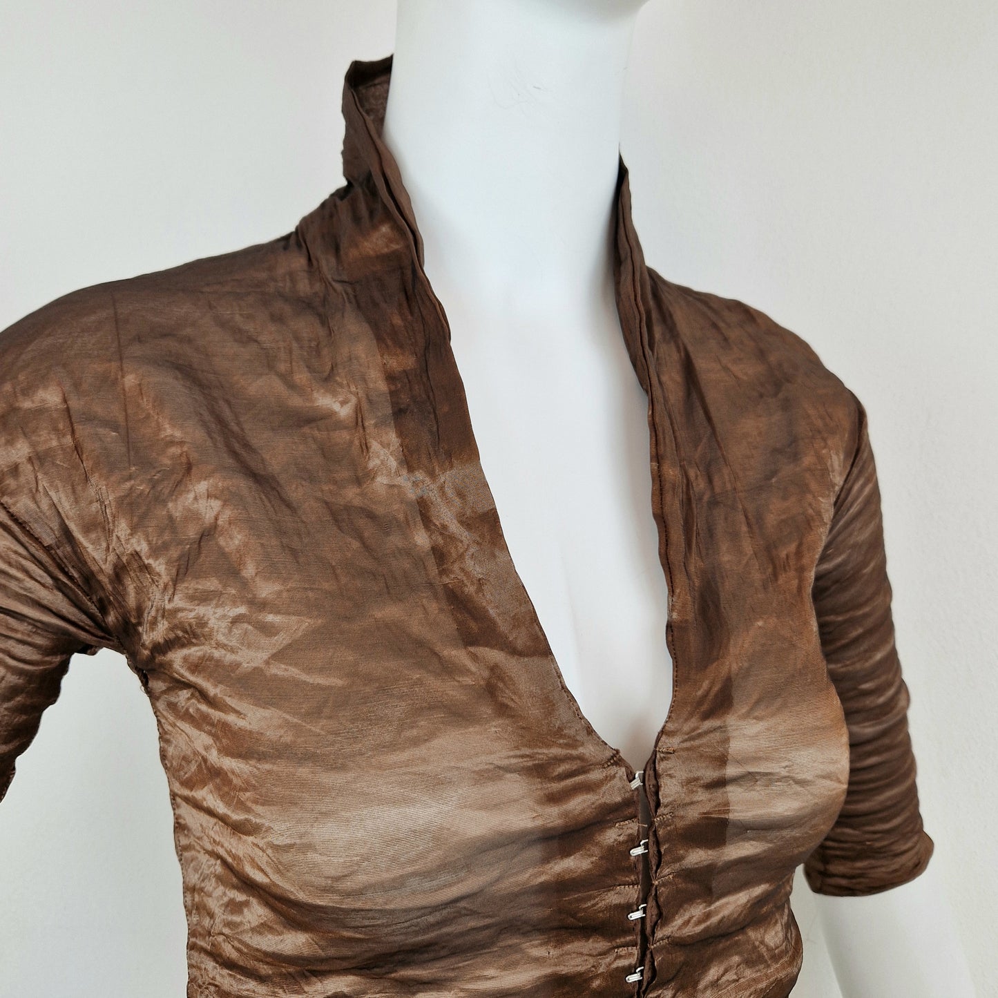 Camicia Romeo Gigli bronzo gancini