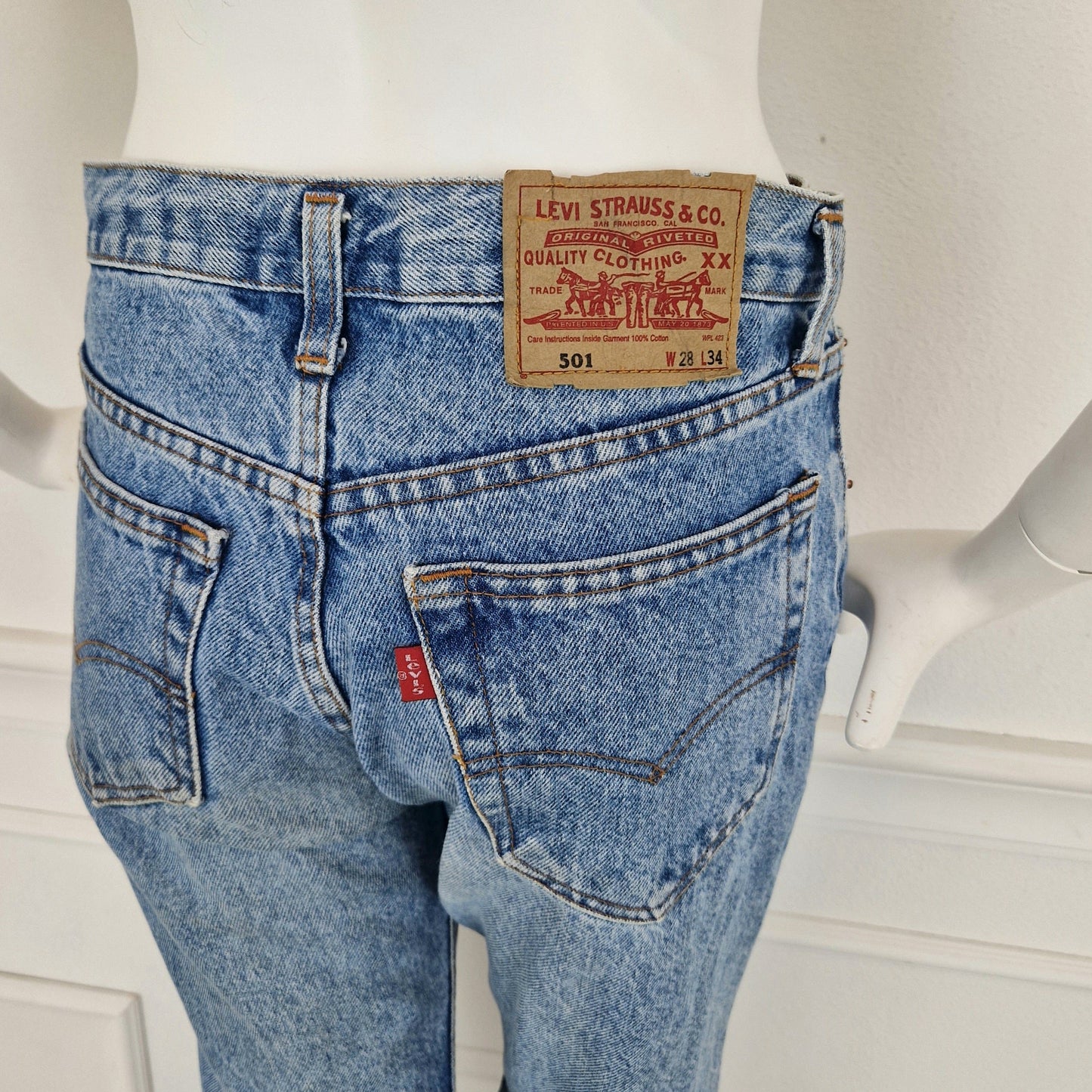 Jeans Levi's 501 w28 lavaggio chiaro