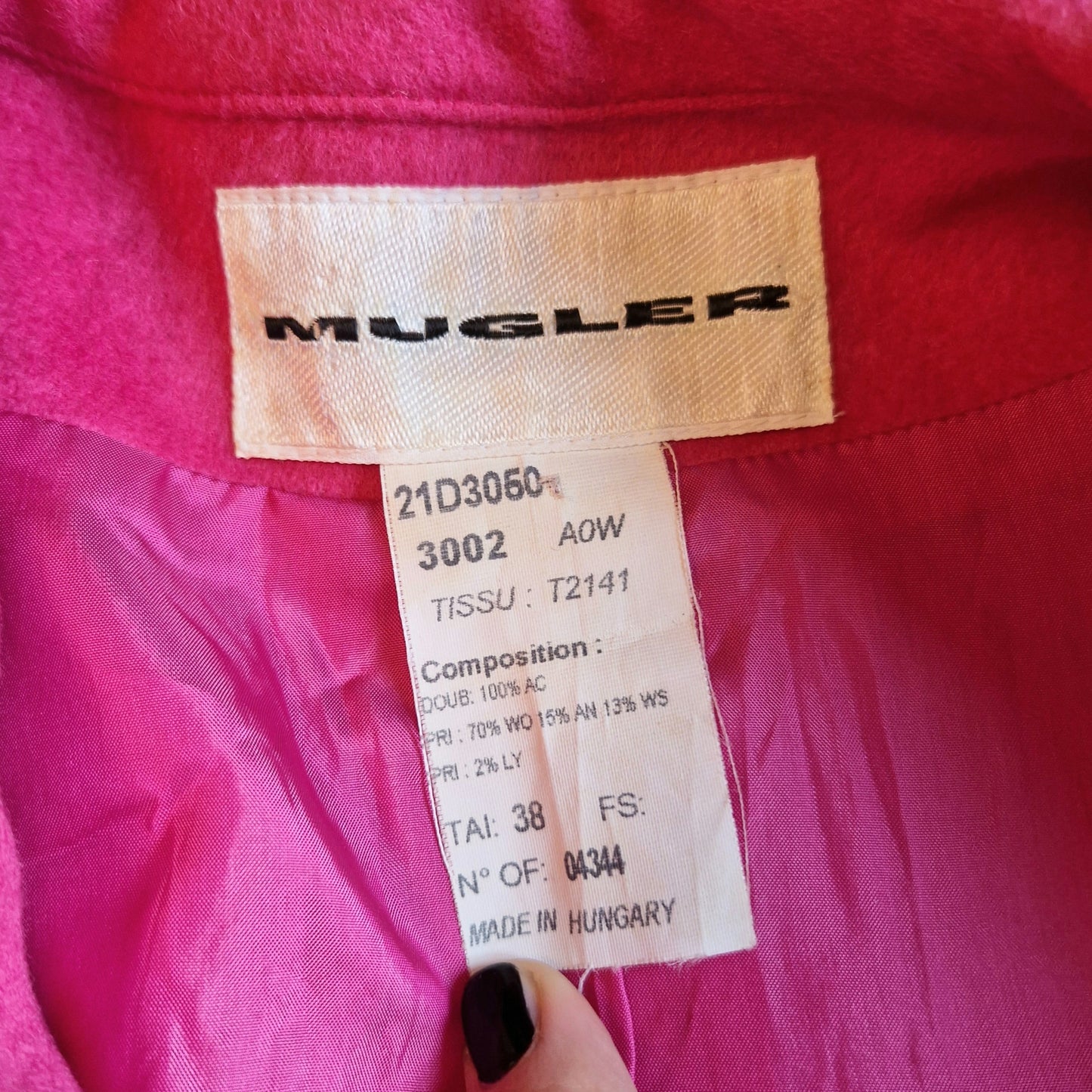 Giacca Mugler rosa