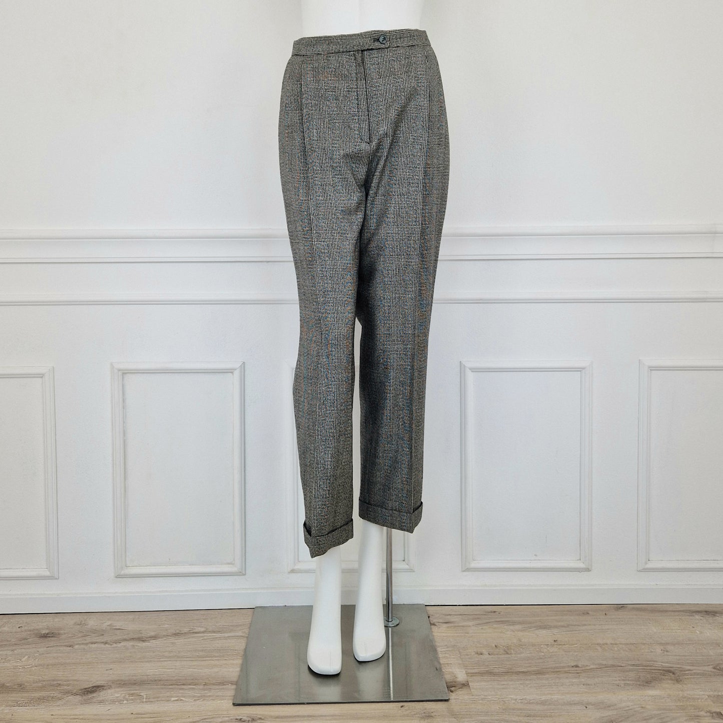 Pantaloni vintage lana pied de poule