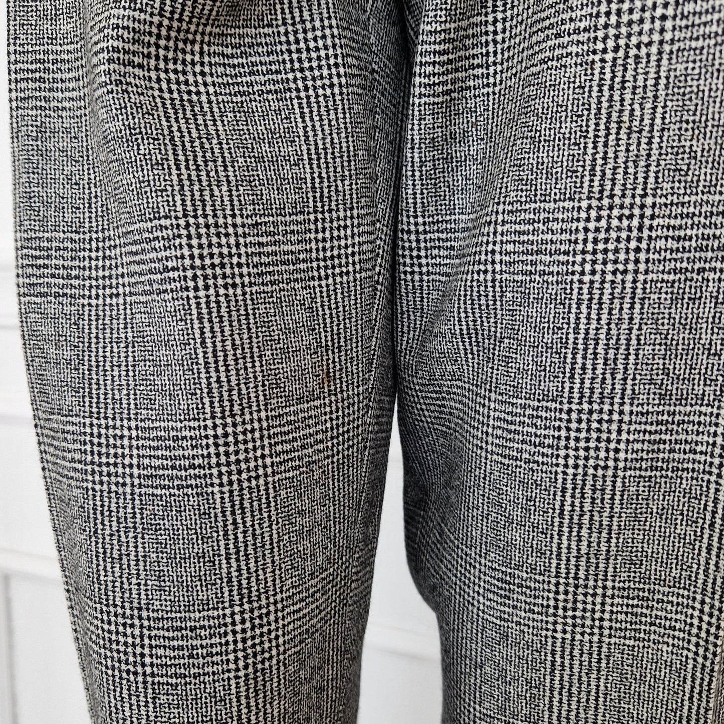 Pantaloni vintage lana pied de poule