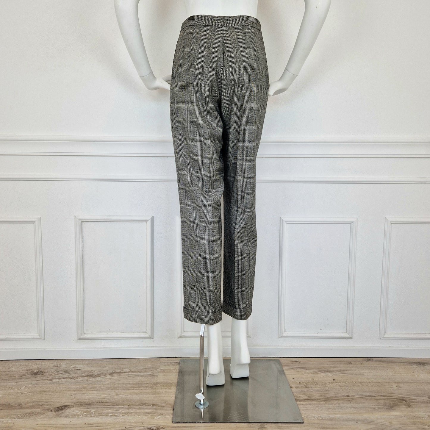 Pantaloni vintage lana pied de poule