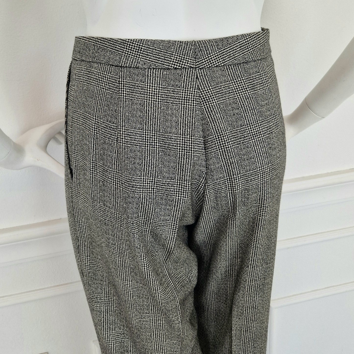 Pantaloni vintage lana pied de poule