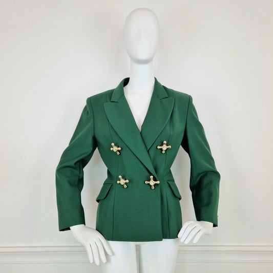 Giacca Moschino vintage rubinetti verde