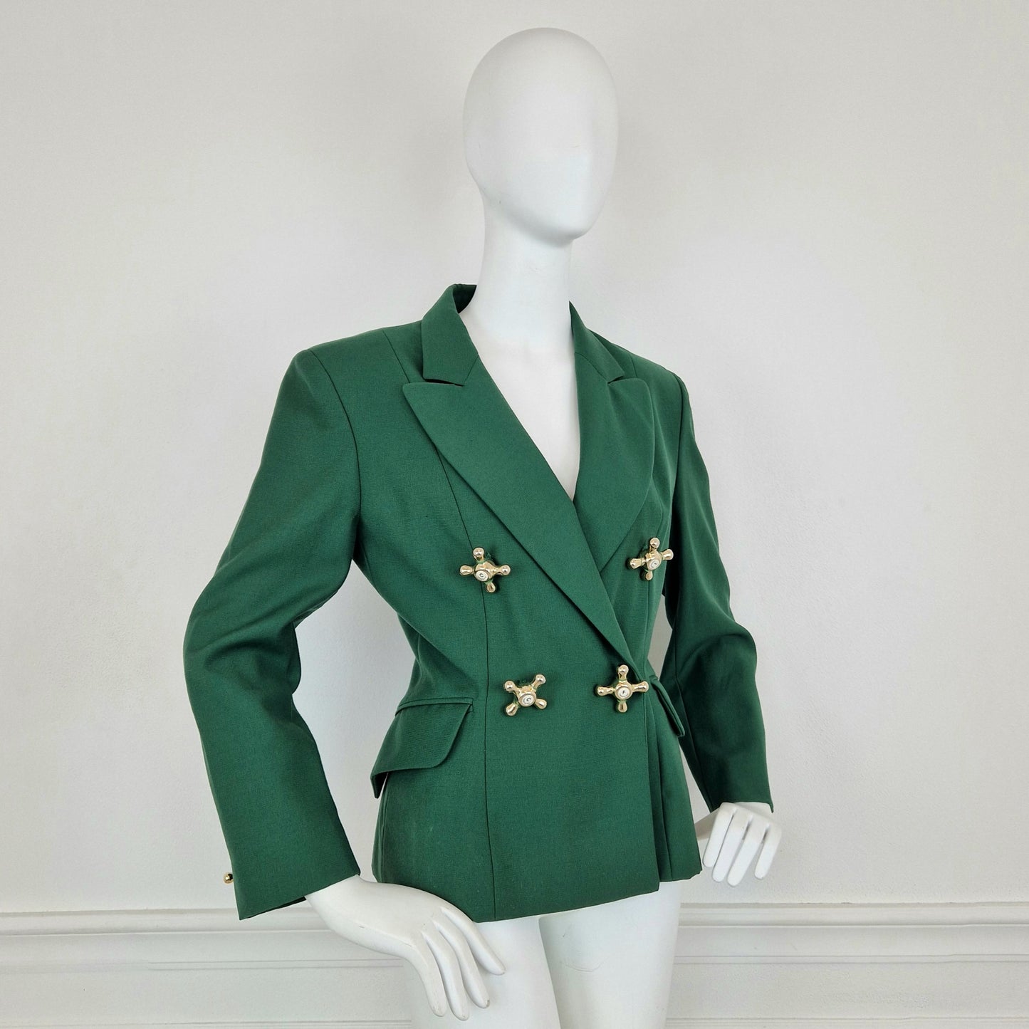 Giacca Moschino vintage rubinetti verde